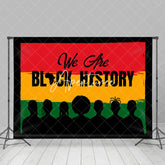 Aperturee - Aperturee We Are Red Yellow Green Black History Month Backdrop